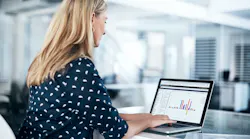 A back-office worker on Viewpoint Analytics solution