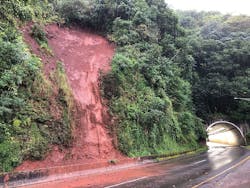 Pali Hdot Landslide Location One Is On The Kailua Bound Direction After The Second Tunnel The Bulk Of The Debris Has Been Removed Pali Hdot Landslide Location One Is On The Kailua Bound Direction After The Second Tunnel The Bulk Of The Debris Has Been Removed