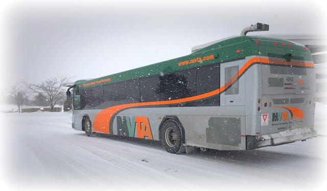 Gillig in the Snow