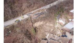 Crews remove debris from Rte. 30 collapse