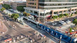 Tempe streetcar under construction