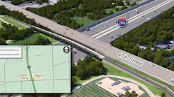Illinois Tollway pedestrian bridge