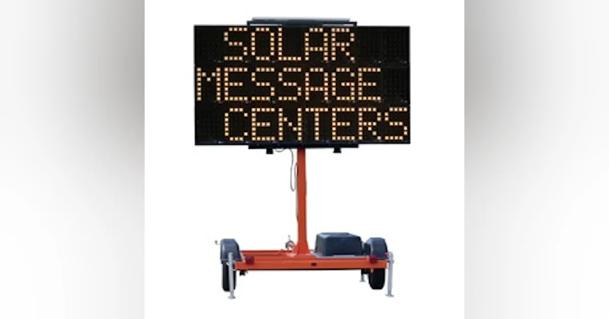 Solar Message Signs Solar message center | Roads & Bridges