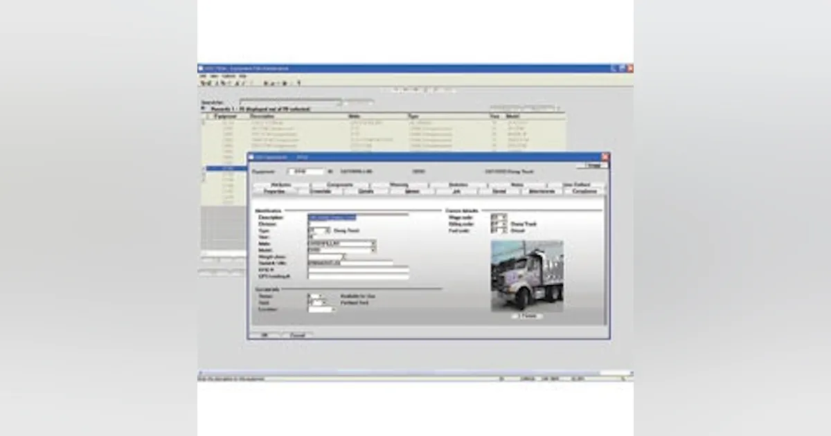 Equipment Software Module Equipment management modules | Roads and Bridges
