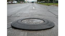 Manhole Safety Ramp in Street