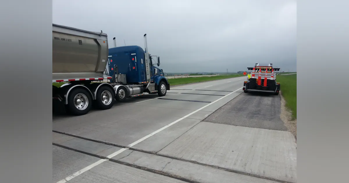 Temporary portable rumble strips do the job in South Dakota | Roads and ...