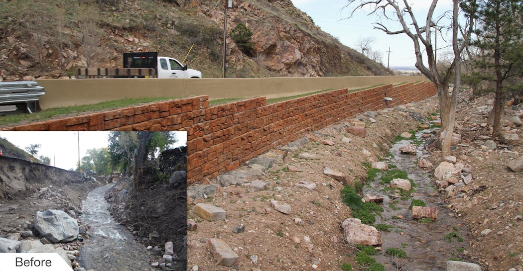 After flood, county chooses gravity walls for emergency repairs Roads