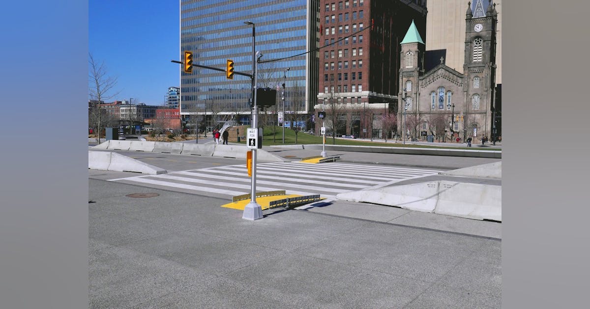 ADA-compliant pedestrian ramp helps city open road on time | Roads and ...