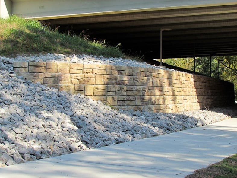 Redi-Rock-Ledgestone-headwall-for-overpass-construction-Parklands