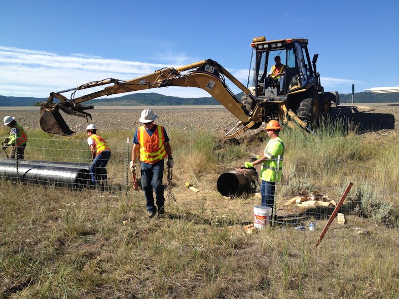 HDPE pipe used to slipline and rehabilitate CMP culvert in Oregon
