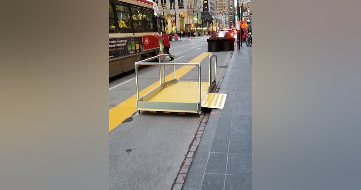 Toronto installs temporary pedestrian ramps to improve transit ...