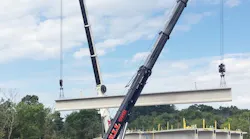 Liebherr LTM1450 route 22 bridge