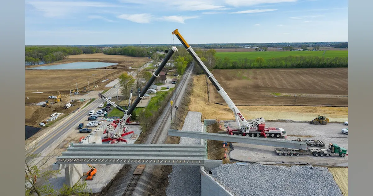 The Rigging Triangle Use of rigging triangle eases repeated handoffs of concrete bridge ...