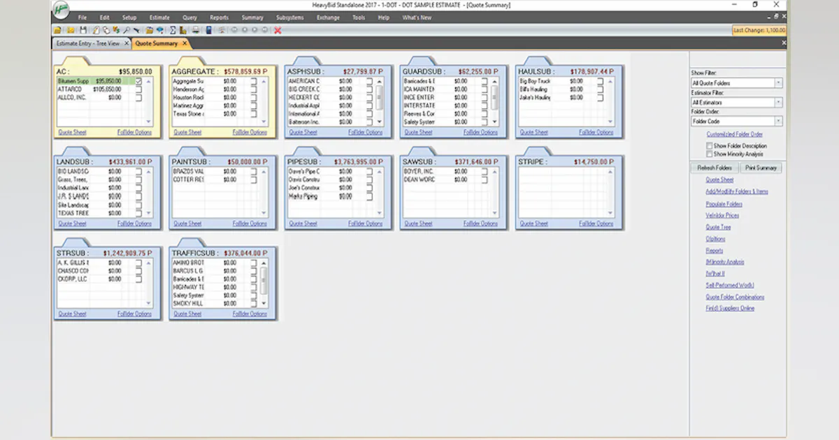 Hcss Codebook HCSS HeavyBid | Roads & Bridges