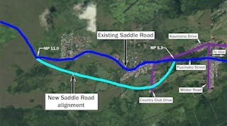 Saddle Road Location Map 171228