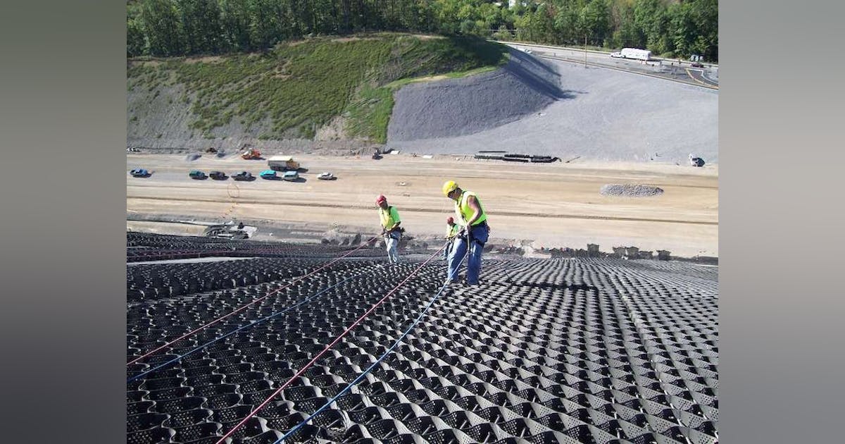 Protect Roadway Embankments Using the GEOWEB® Slope Protection System ...
