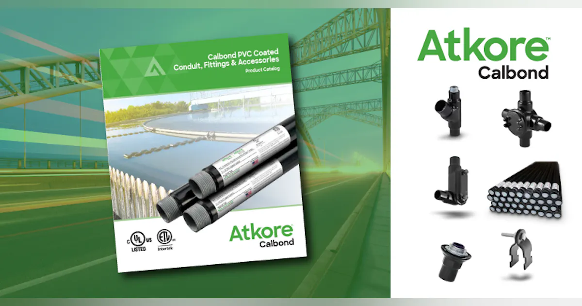 New Calbond PVC Coated Conduit Catalog for Harsh Environments Roads
