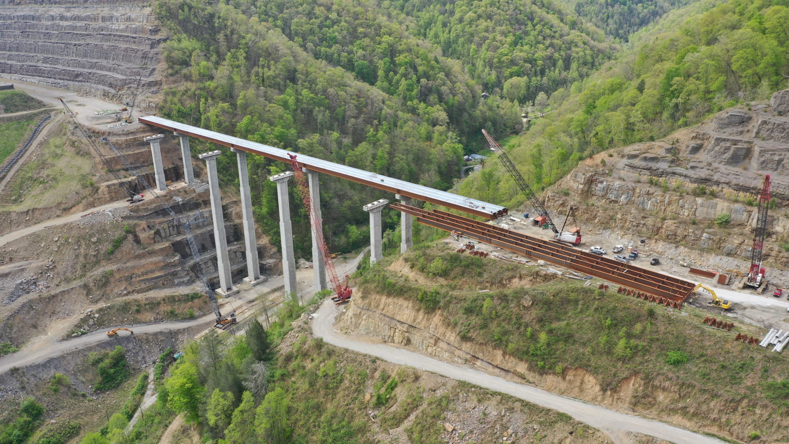 The Launching of Kentucky's Tallest Bridge Roads and Bridges
