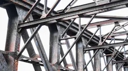 Old Rusty Steel Bridge Construction Rusted Steel Beams Hanohiki