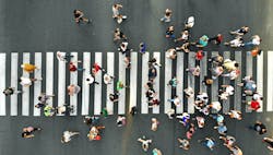 Aerial People Crowd Many People Going Through The Pedestrian Crosswalk Dmytro Varavin 62cecae45f9c1 Aerial People Crowd Many People Going Through The Pedestrian Crosswalk Dmytro Varavin 62cecae45f9c1