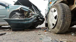 Car Crash Collision In Urban Street