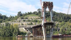 The Ironton-Russell Bridge replacement marks the highest span in Ohio. The Ironton-Russell Bridge replacement marks the highest span in Ohio.