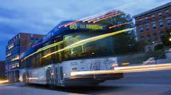 Transit Bus At Night Vickifrance