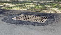 After installing the catch basin riser. After installing the catch basin riser.