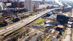 Interstate 81 is shown through downtown Syracuse on Monday, Jan. 16.
