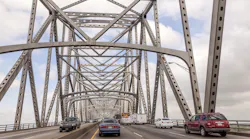 Traffic on the historic Calcasieu River Bridge