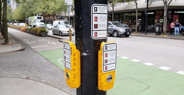 Vancouver Pedestrian Signal Crosswalk Button F