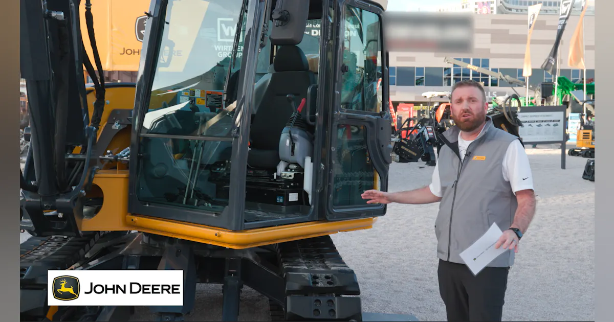 85p John Deere unveils the 85 P-Tie Excavator at CONEXPO-Con/AGG 2023 ...