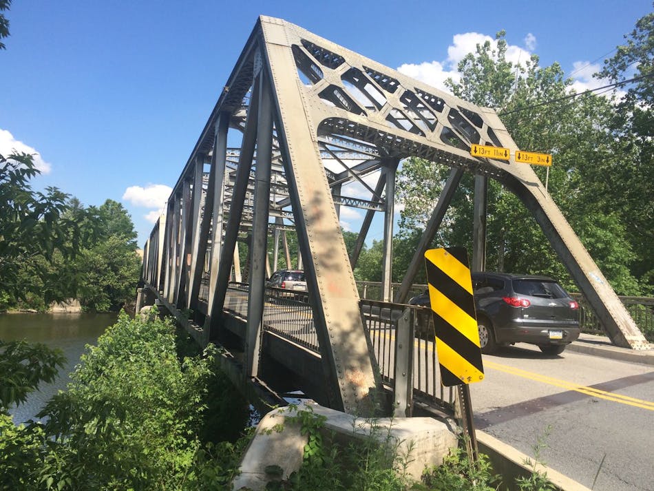 The Cementon Bridge over Lehigh River in Whitehall Township is targeted for construction. (Nick Falsone | For lehighvalleylive.com)