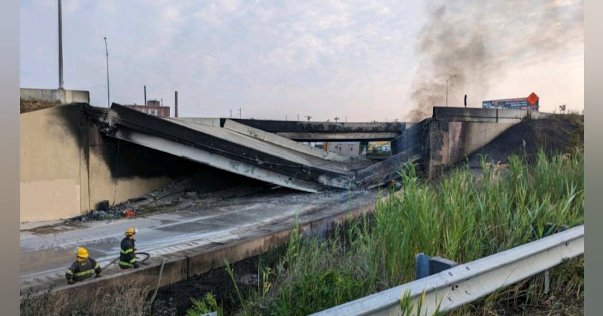A Portion Of I 95 In Philadelphia Collapsed Over The Weekend Roads a-portion-of-i-95-in-philadelphia-collapsed-over-the-weekend-roads