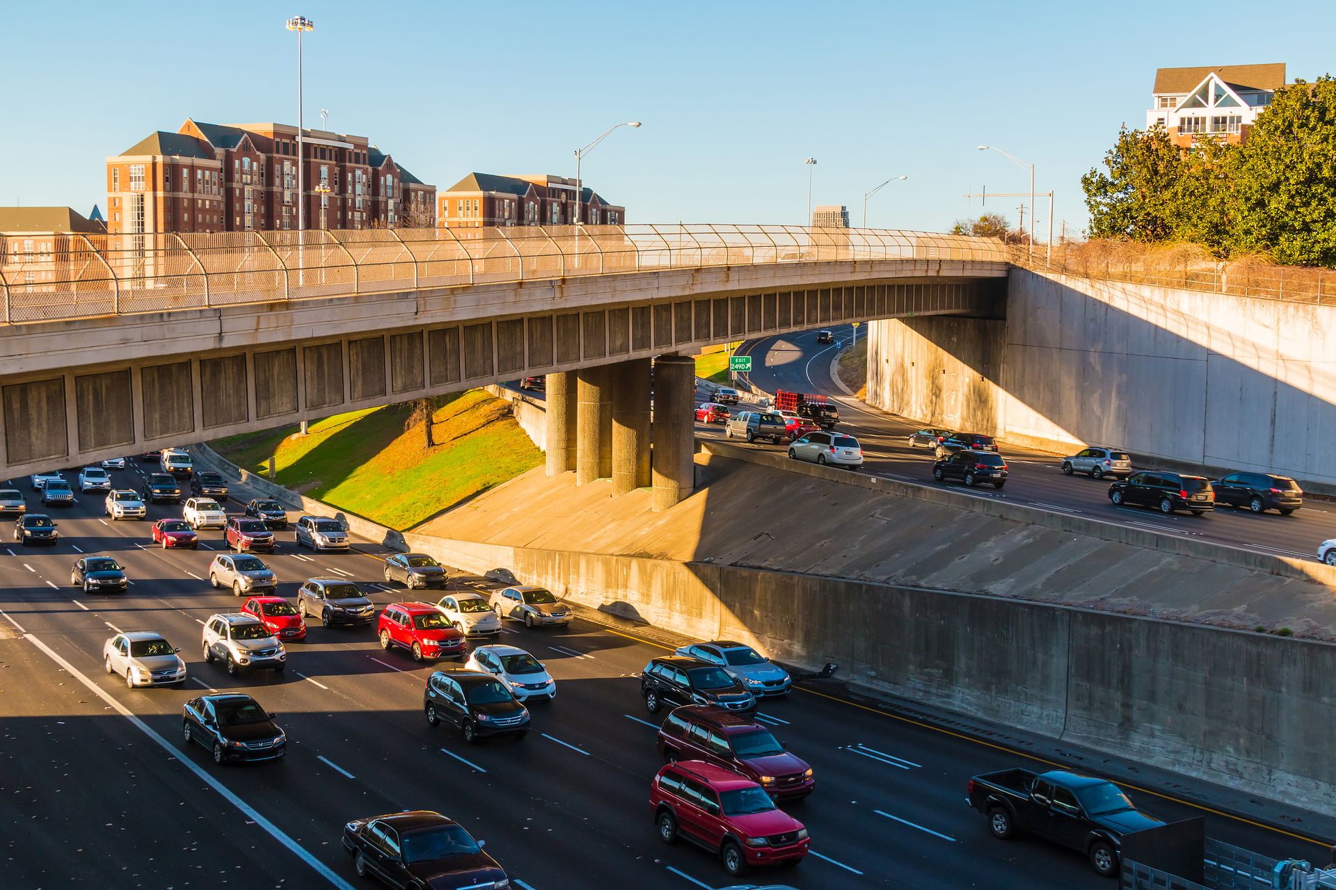 Aerial View of Atlanta, GA Highway