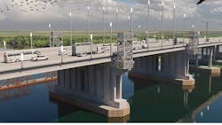 Rendering of the new Calcasieu River Bridge, which will be built through a public-private partnership. Courtesy of Louisiana DOT Rendering of the new Calcasieu River Bridge, which will be built through a public-private partnership. Courtesy of Louisiana DOT