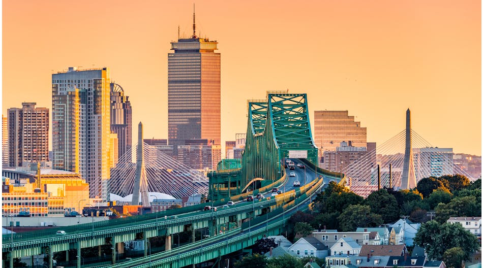 Tobin Bridge in Boston Massachusetts
