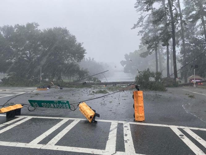 Georgia brookwood sign down hurricane idalia