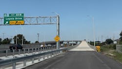 Flyover Ramp I-10 Louisiana on Loyola Drive Flyover Ramp I-10 Louisiana on Loyola Drive
