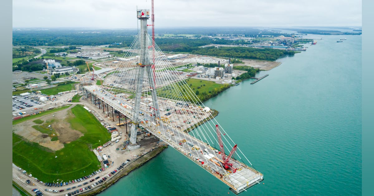 Gordie Howe Bridge Project Receives Environmental Award Roads And Bridges Gordie Howe Bridge Project Receives Environmental Award Roads And Bridges