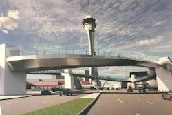 LV North Strip Pedestrian Bridge Rendering LV North Strip Pedestrian Bridge Rendering