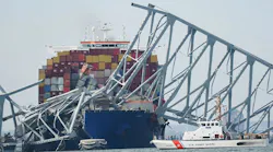 Key Bridge Collapse Wreckage