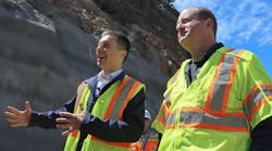 Buttigieg and Polis Tour the Floyd Hill Project Site