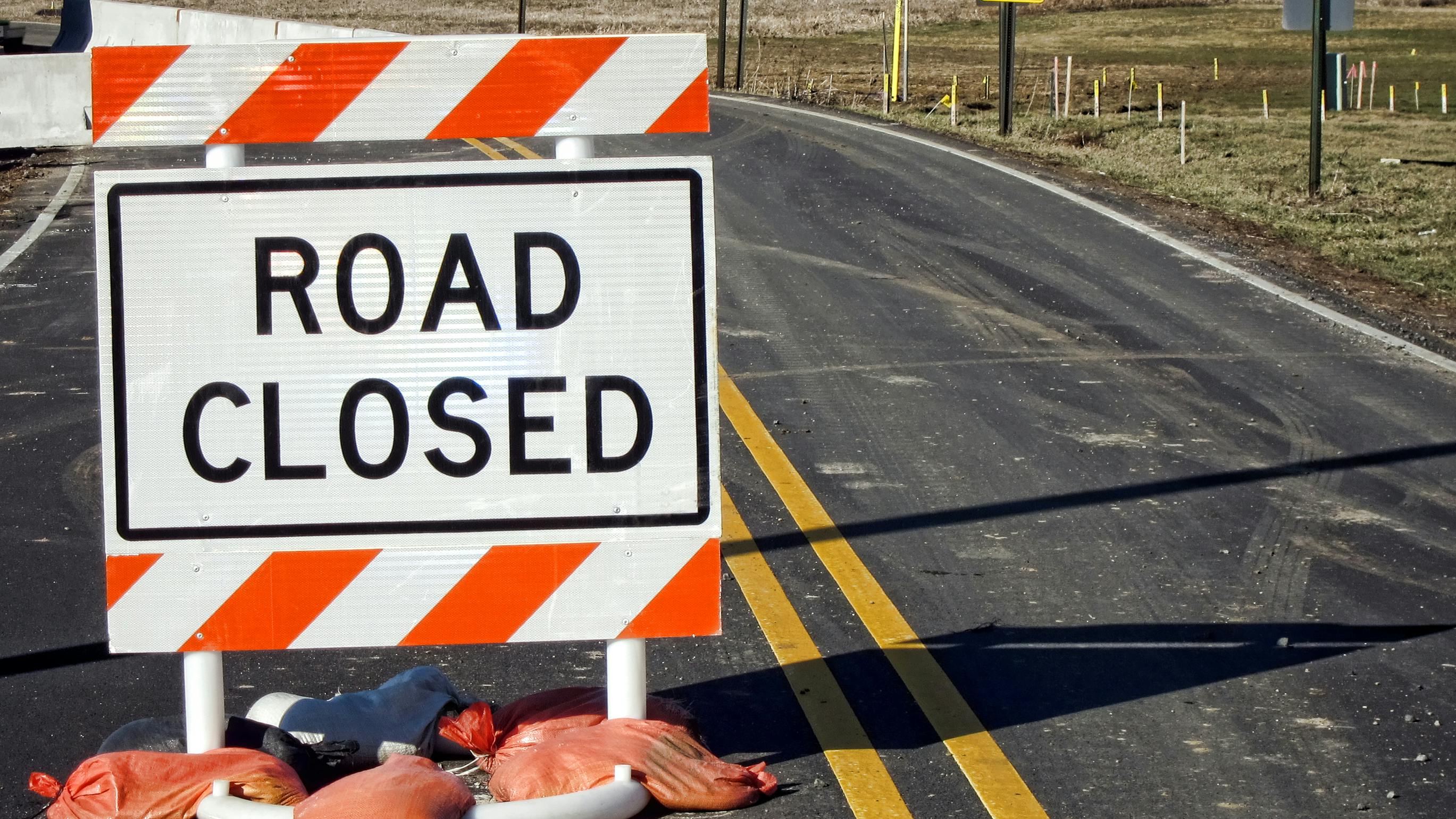 Road construction work