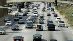 Traffic on Santa Monica Highway