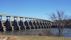 Highway 60 and the Toad Suck Dam Bridge Highway 60 and the Toad Suck Dam Bridge