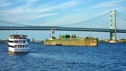 Benjamin Franklin Bridge on the Delaware River in Philadelphia Benjamin Franklin Bridge on the Delaware River in Philadelphia