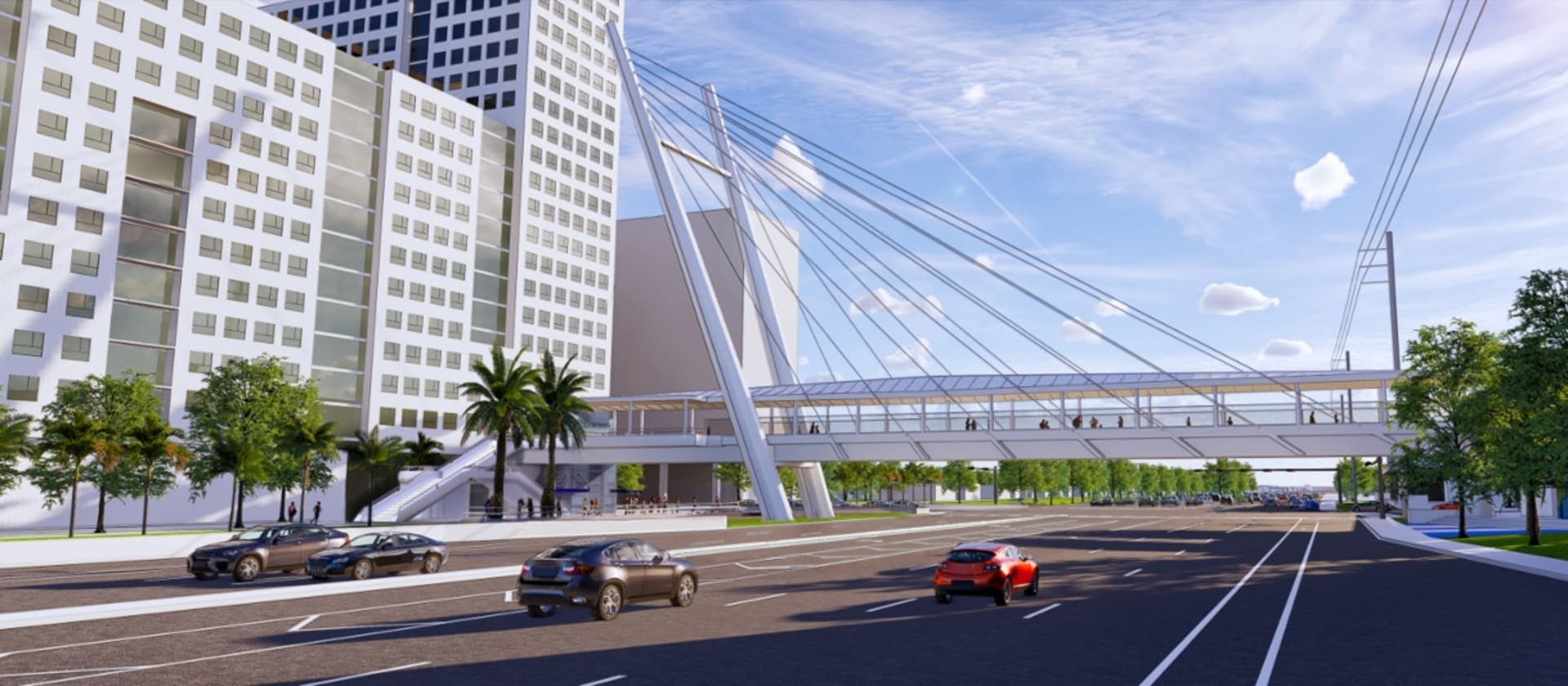 FDOT rendering of the pedestrian bridge