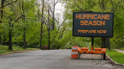 Hurricane season sign