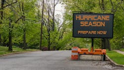 Hurricane season sign Hurricane season sign